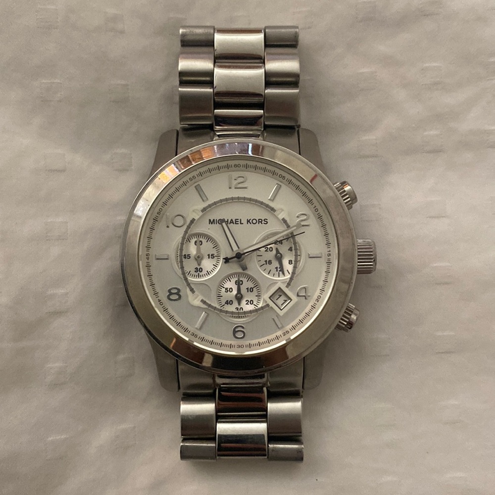 Michael Kors chunky silver watch